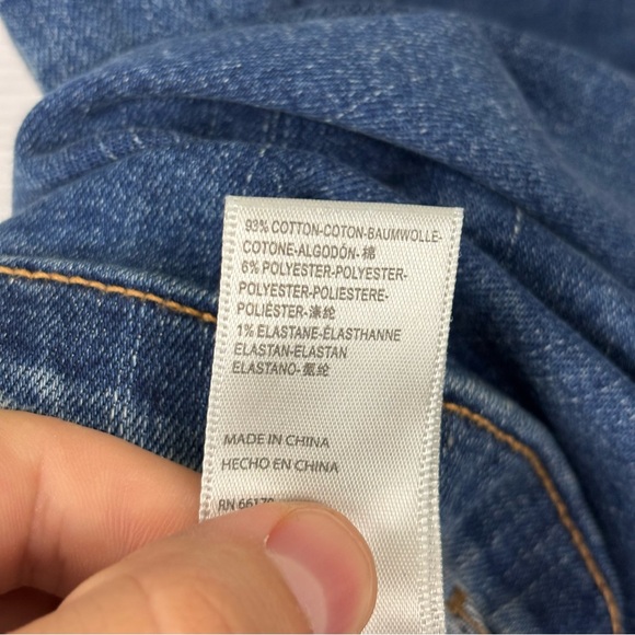 Free People Crvy Lennox Denin Romper Shortsuit Size 12 - Picture 11 of 11